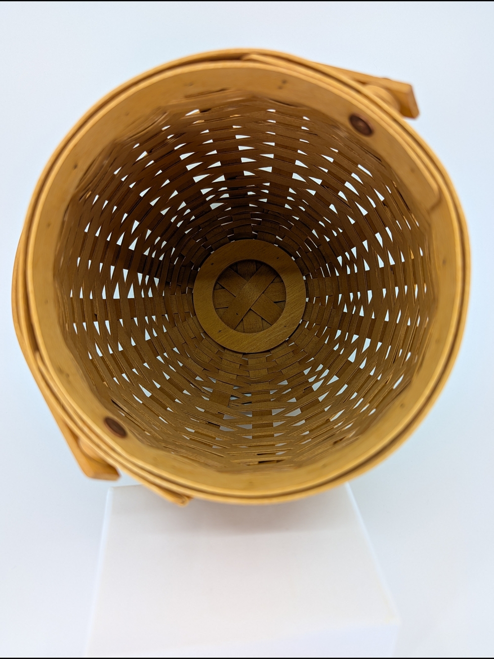 Longaberger October Fields Basket/Candy Corn Liner/Jack-o'-lantern Lid/Protector - Picture 7 of 9